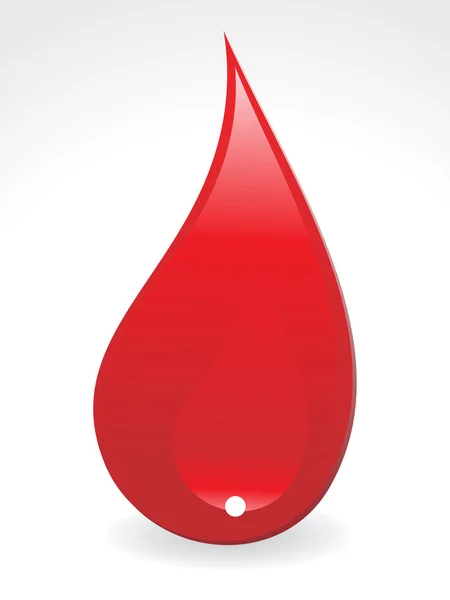 Gota de sangre abstracta — Vector de stock