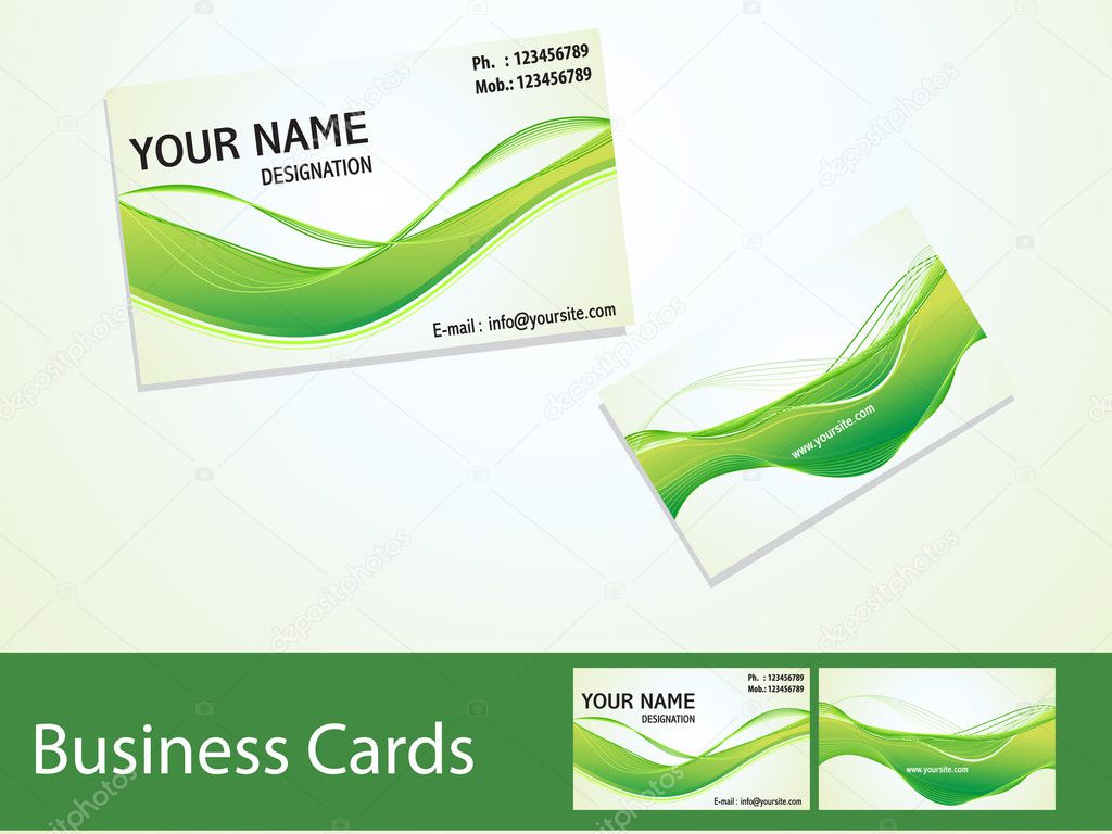 abstract business cards template
