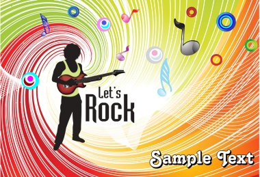 renkli müzik arka plan