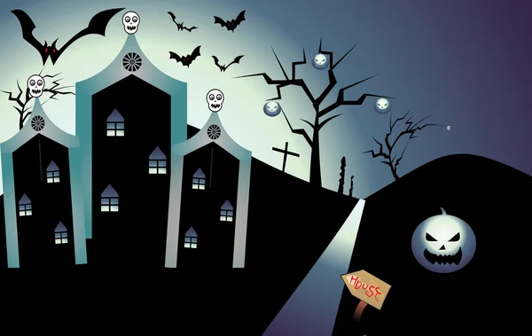 Fondo abstracto de Halloween — Vector de stock