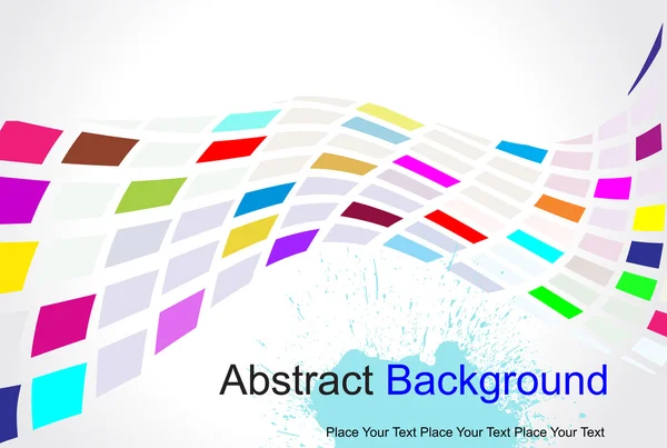 Abstracte rechthoekige achtergrond met rainow kleuren — Stockvector