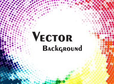 Soyut renkli noktalı arkaplan