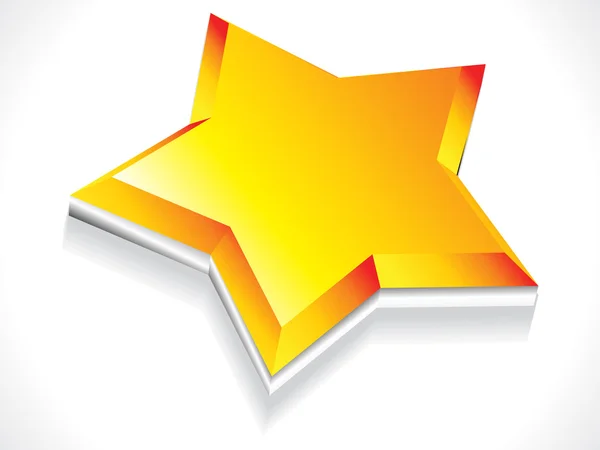 Abstract 3d star icon — Stock Vector