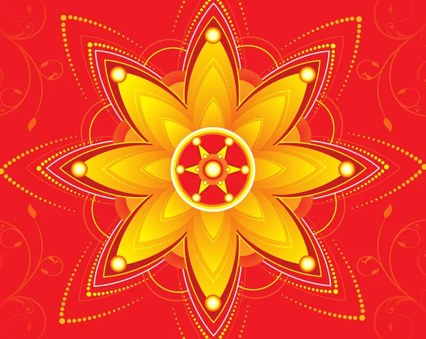 Diwali fondo floral — Vector de stock