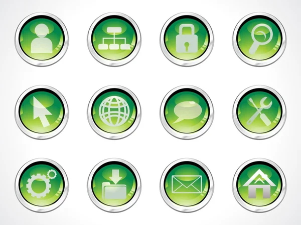 Abstract web icons set — Stock Vector