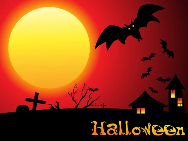 Carta da parati Halloween astratto — Vettoriale Stock