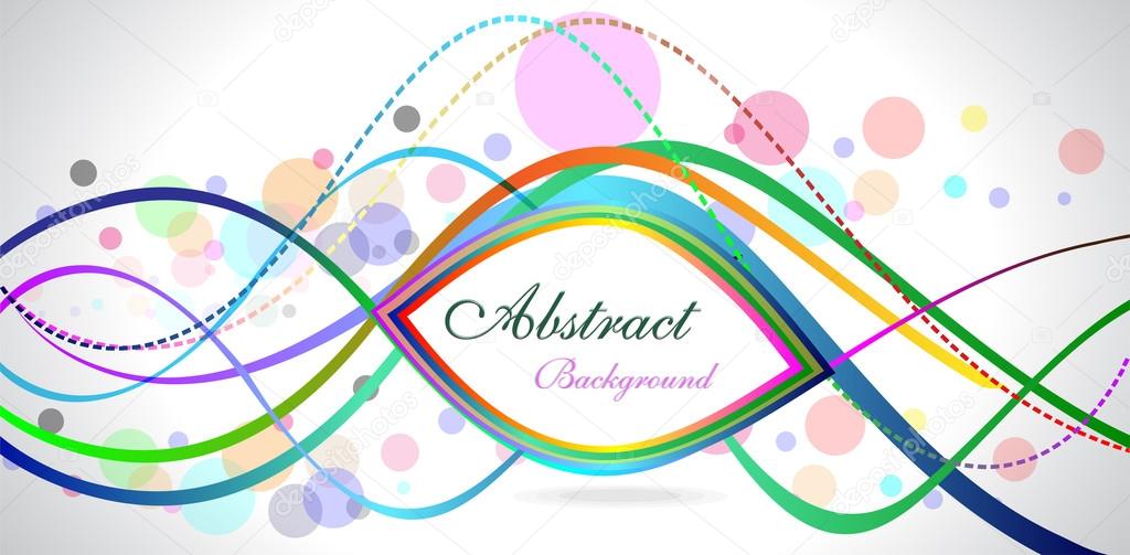 abstract colour full backgroound with ovals