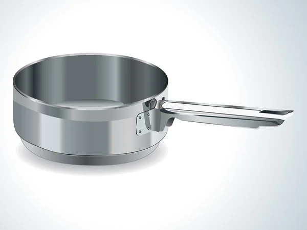 Stainless steel pot — Stock Illustration Stainless steel pot Royalty Free Stock Vectors