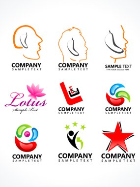soyut kurumsal logo şablonu