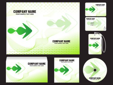 soyut bir kurumsal kimlik şablonu