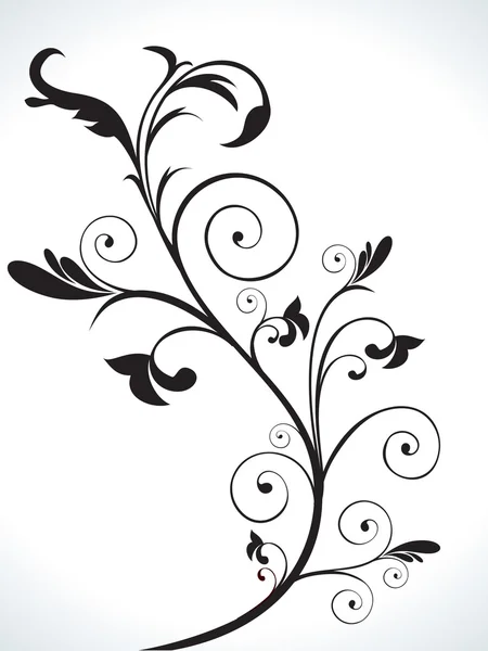 抽象的な花の装飾的なデザイン — ストックベクタ