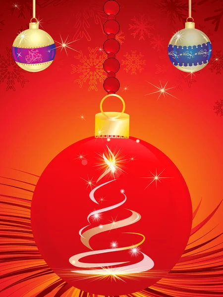 Boules de Noël abstraites — Image vectorielle