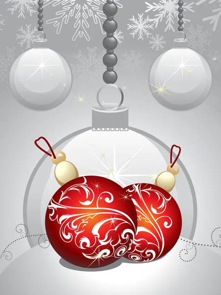 Abstracte kerstballen — Stockvector