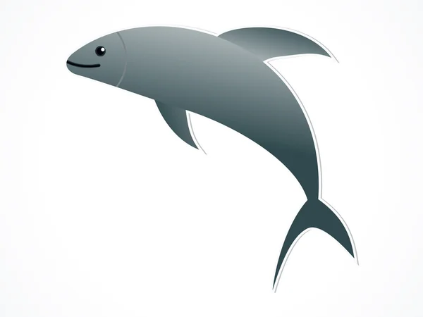 Flying fish icon — Stock Vector