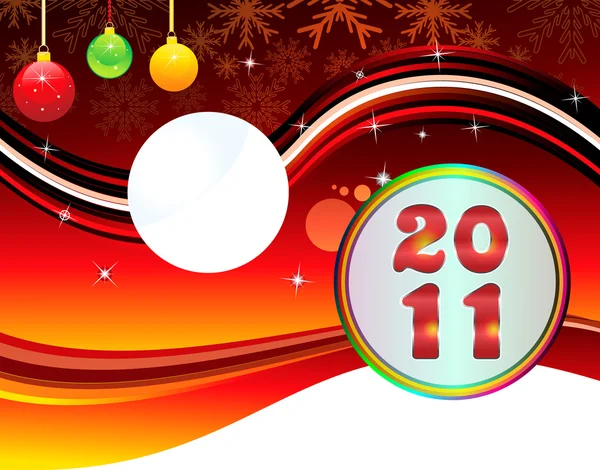 Natale astratto & nuovo anno backgorund — Vettoriale Stock