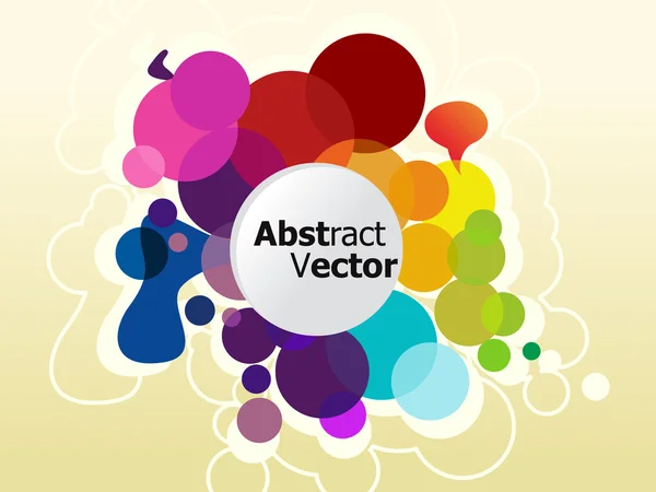 Abstrato colorido círculo fundo — Vetor de Stock