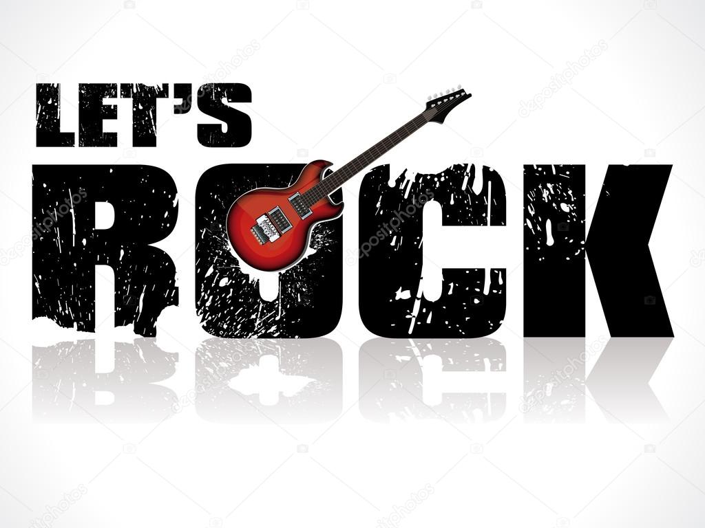 lets rock background with guitar