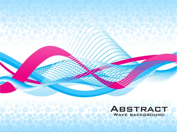 Abstract blue wave background — Stock Vector