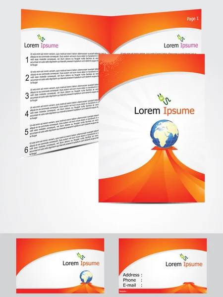 Concept abstrait de conception de brochure — Image vectorielle