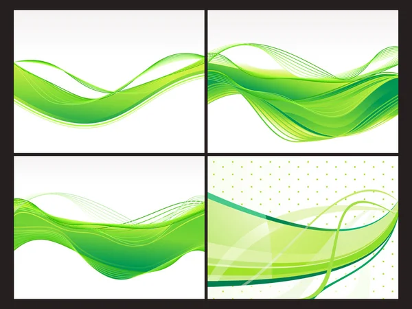 Abstract eco background set — Stock Vector