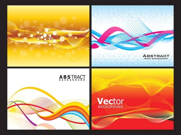 Abstract multiple background set — Stock Vector