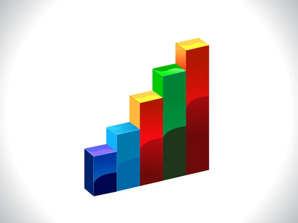 Gráfico de negócios colorido abstrato —  Vetores de Stock