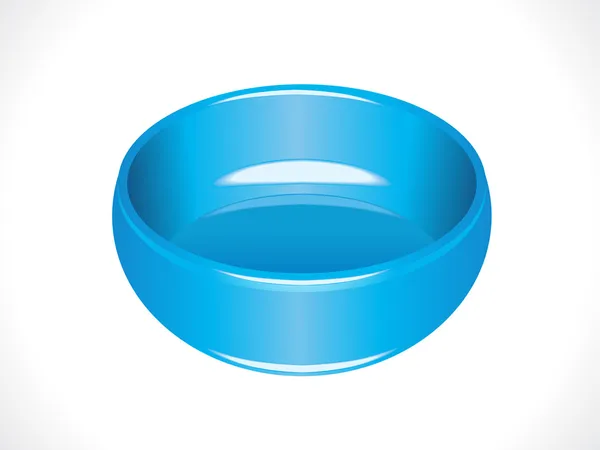 Plastic glossy blue tub — Stock Vector