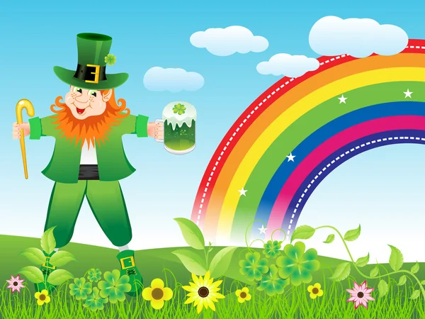 Abstracto st patrick fondo — Vector de stock