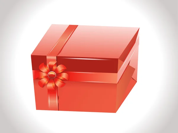 Paquet cadeau rouge abstrait — Image vectorielle