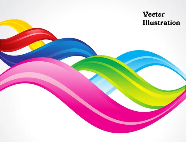 Abstract colorful wave background — Stock Vector