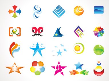 birden fazla logo Şablonlar soyut