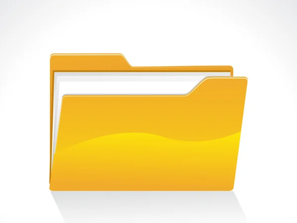 Abstract shiny folder icon — Stock Vector