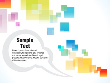 soyut renkli squre şablonu