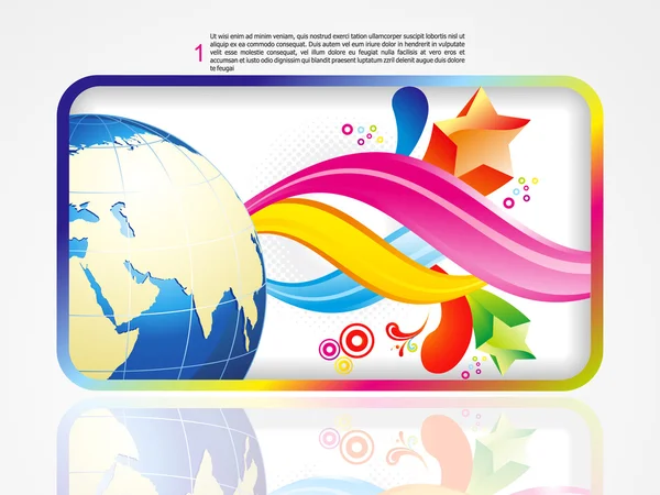 Abstract colorful corporate background globe — Stock Vector