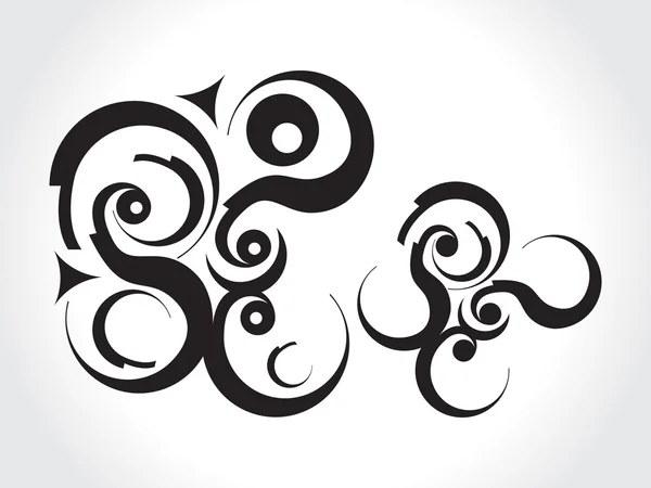 Abstrait élément tribal bordure design — Image vectorielle
