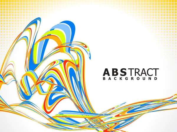 Abstract colorful line wave — Stock Vector