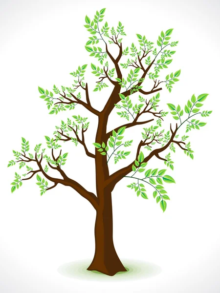 Abstract detailed eco tree — Stock Vector