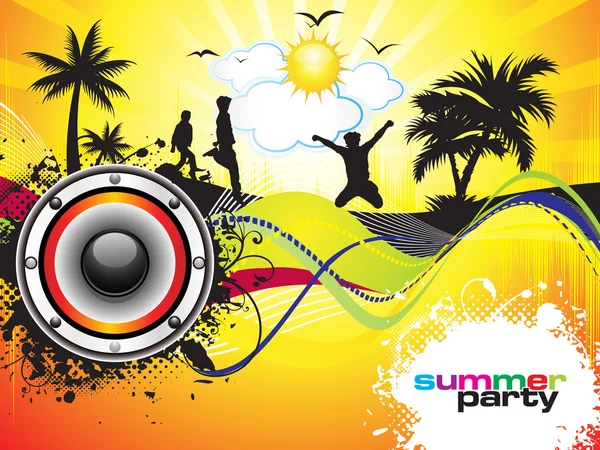 Abstract summer party background — Stock Vector