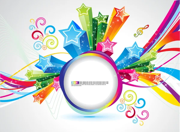 Abstract colorful rainbow magical explode — Stock Vector