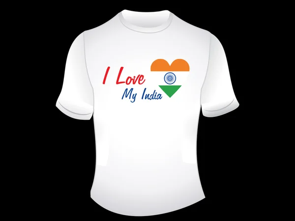 Abstrait indien amour tshirt design — Image vectorielle