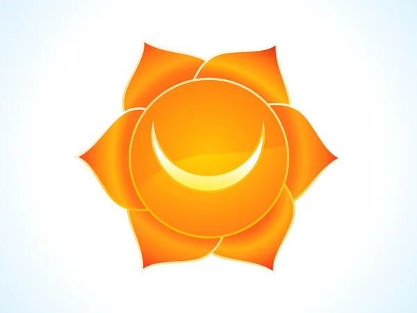 Gedetailleerde Sacrale chakra — Stockvector