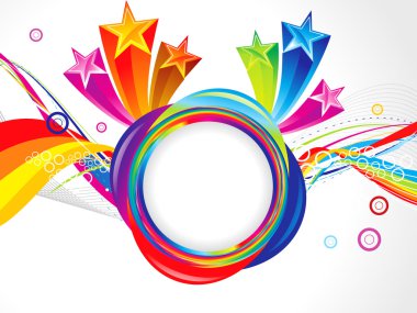 soyut büyülü patlayabilir şablonu