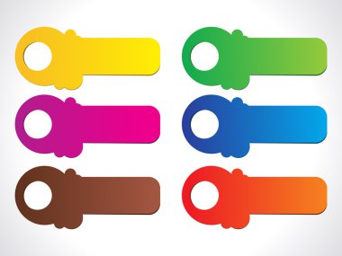 soyut renkli parlak Sticker