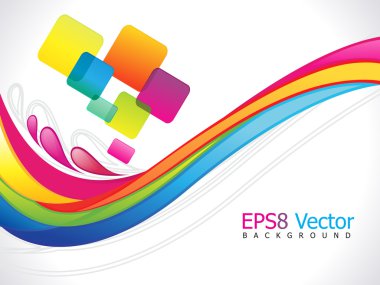 soyut renkli splash dalga