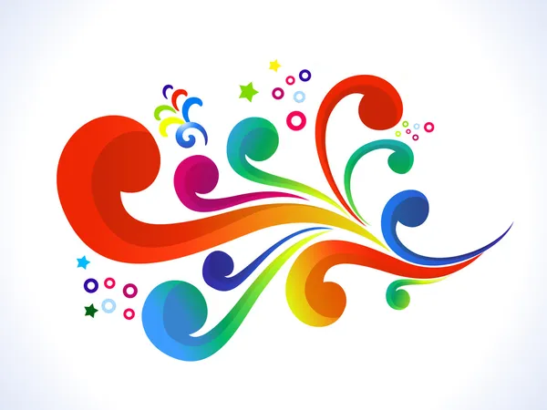 soyut renkli çiçek