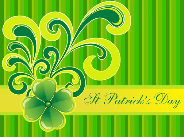 Abstraktní st patrick jetel pozadí — Stockový vektor