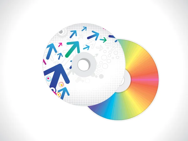 Abstrait flèche basée sur le modèle de couverture cd — Image vectorielle