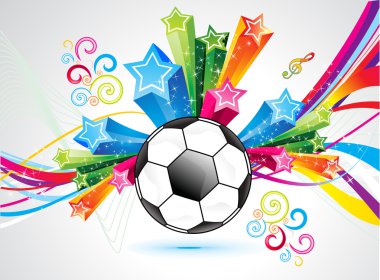 soyut renkli futbol patlayabilir arka plan