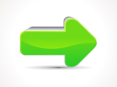 parlak yeşil ok simgesi