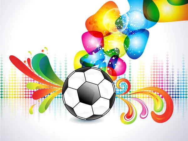 Abstract colorful football explode background — Stock Vector